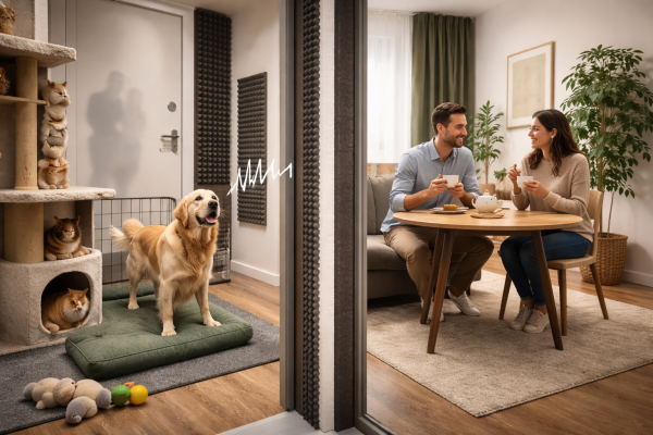 Как не озвереть: изоляция лая, мяуканья и злых когтей /